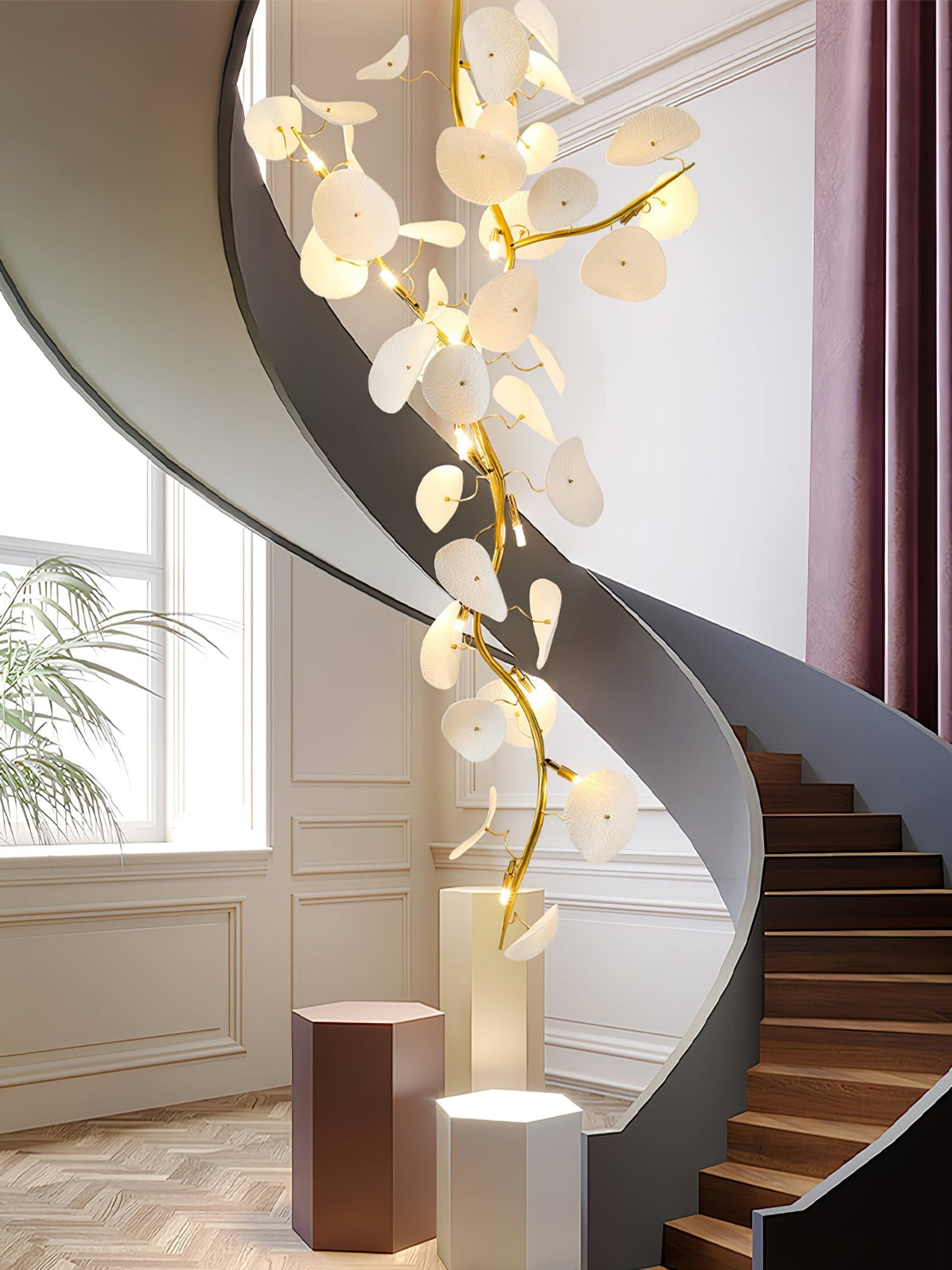 Hadrenaria Ceramic Chandelier-Moonnatur