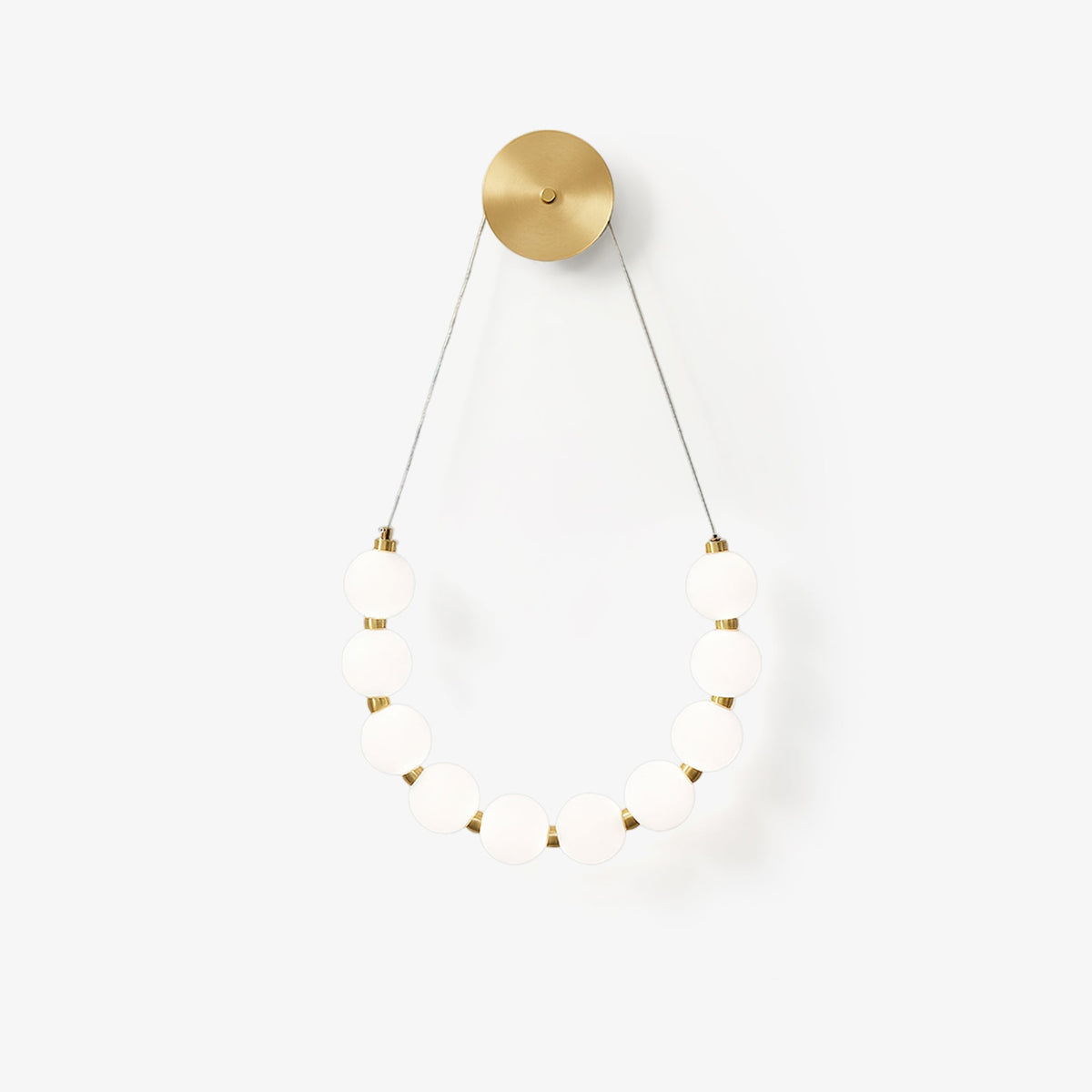 Farenora Brass Wall Light-Moonnatur