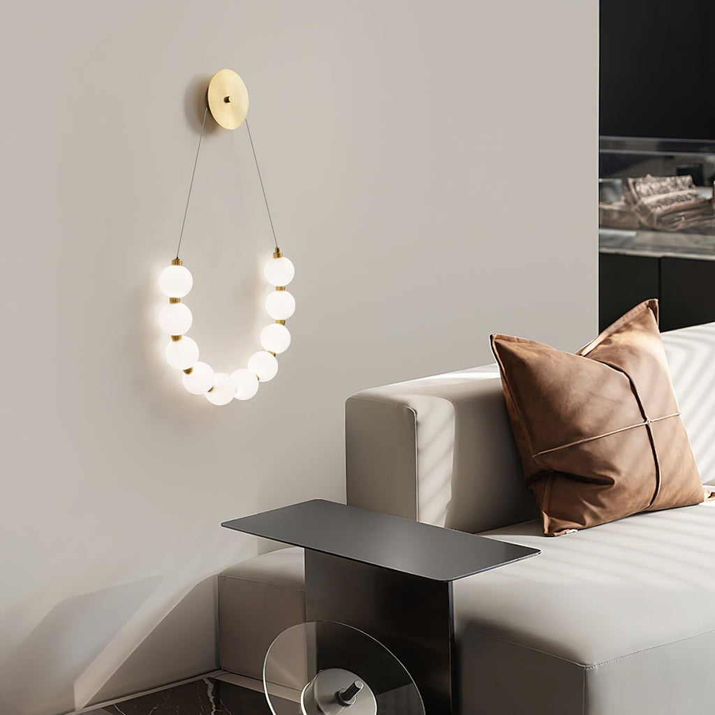 Farenora Brass Wall Light-Moonnatur