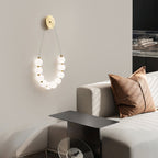 Farenora Brass Wall Light-Moonnatur