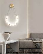 Farenora Brass Wall Light-Moonnatur