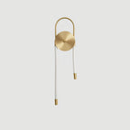 Farenora Brass Wall Light-Moonnatur