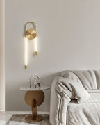 Farenora Brass Wall Light-Moonnatur