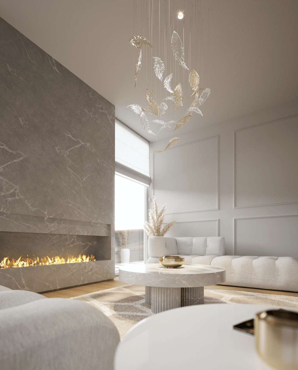 Torina Glass Pendant Light-Moonnatur