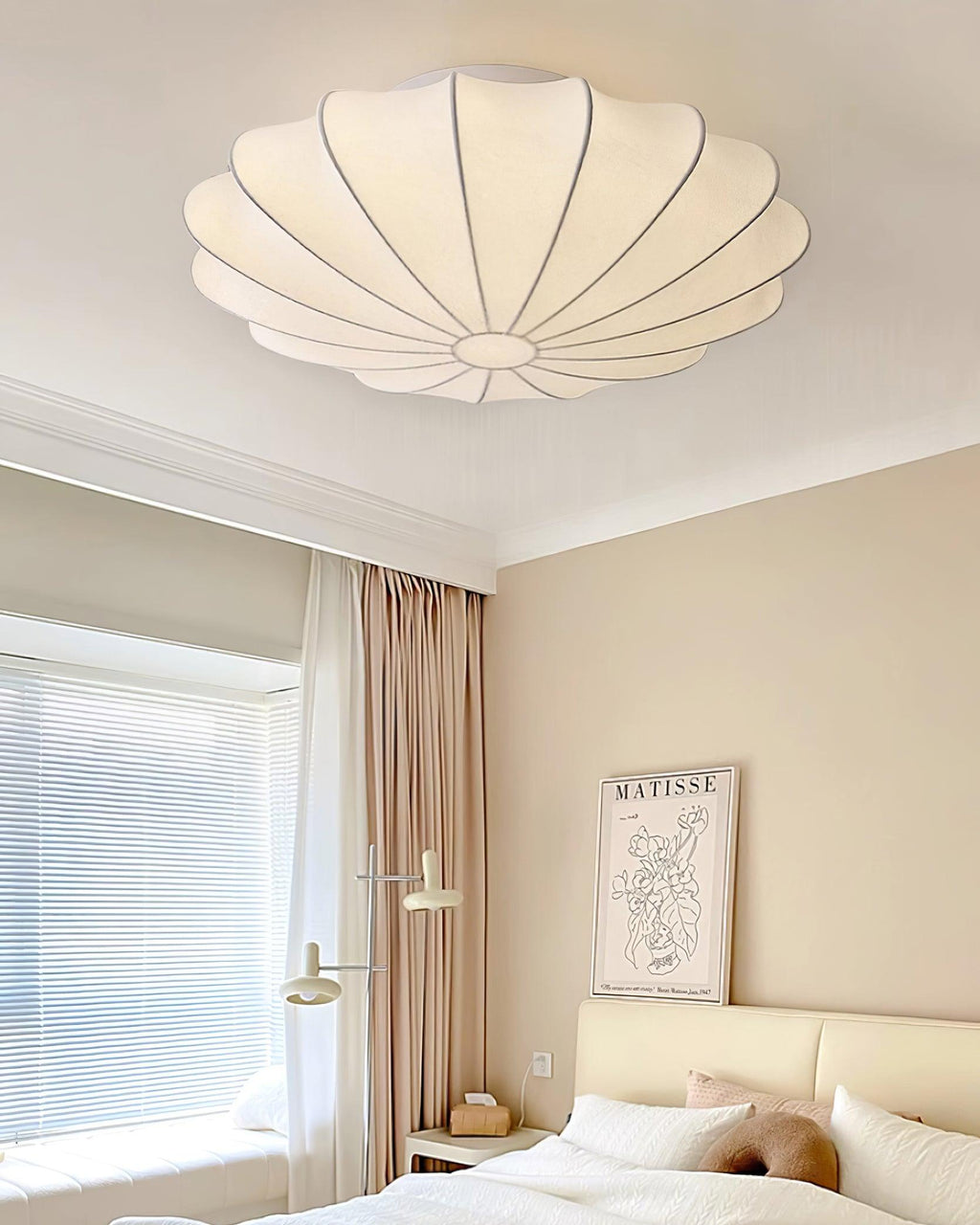 Jelavine Silk Ceiling Light-Moonnatur