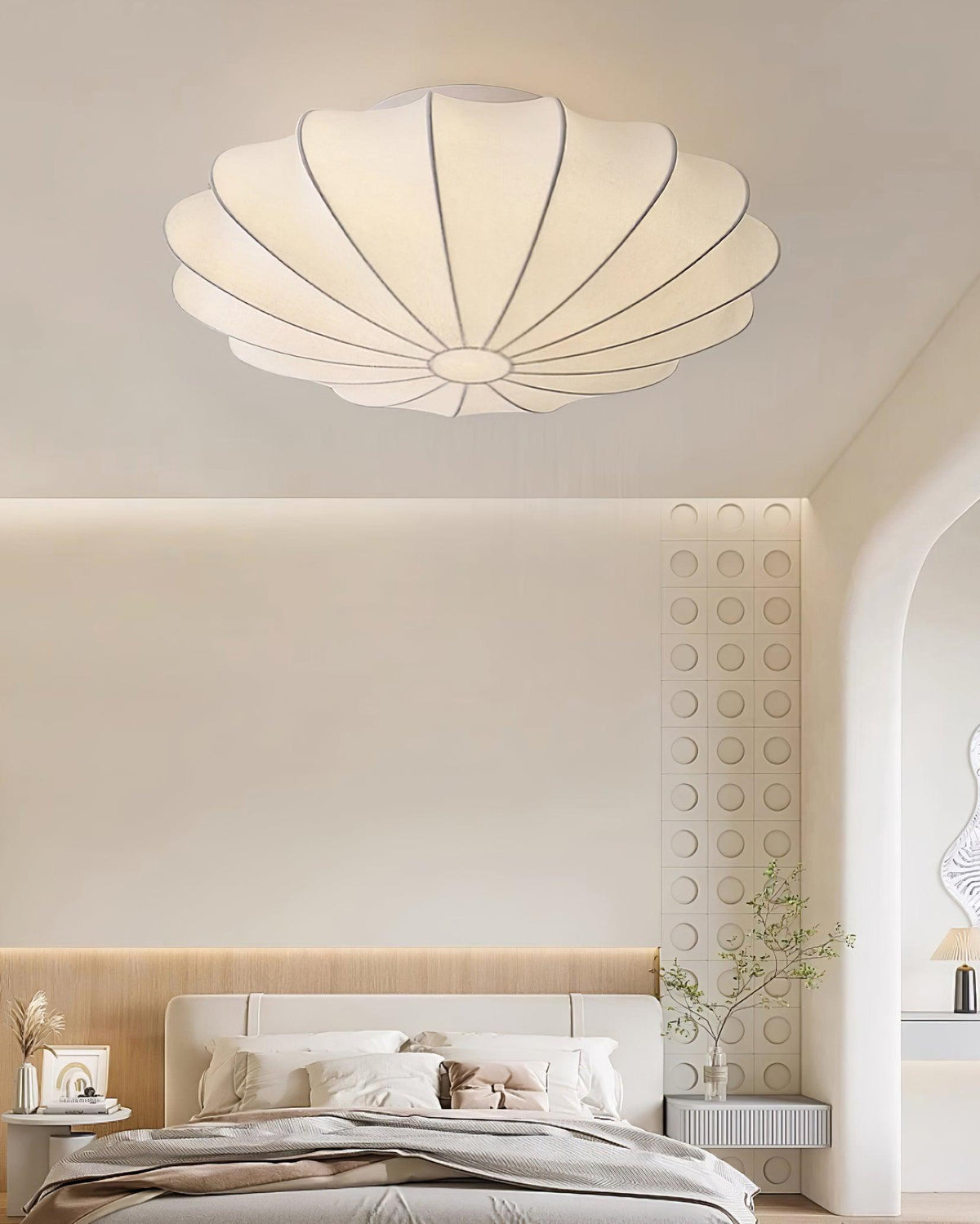 Jelavine Silk Ceiling Light-Moonnatur