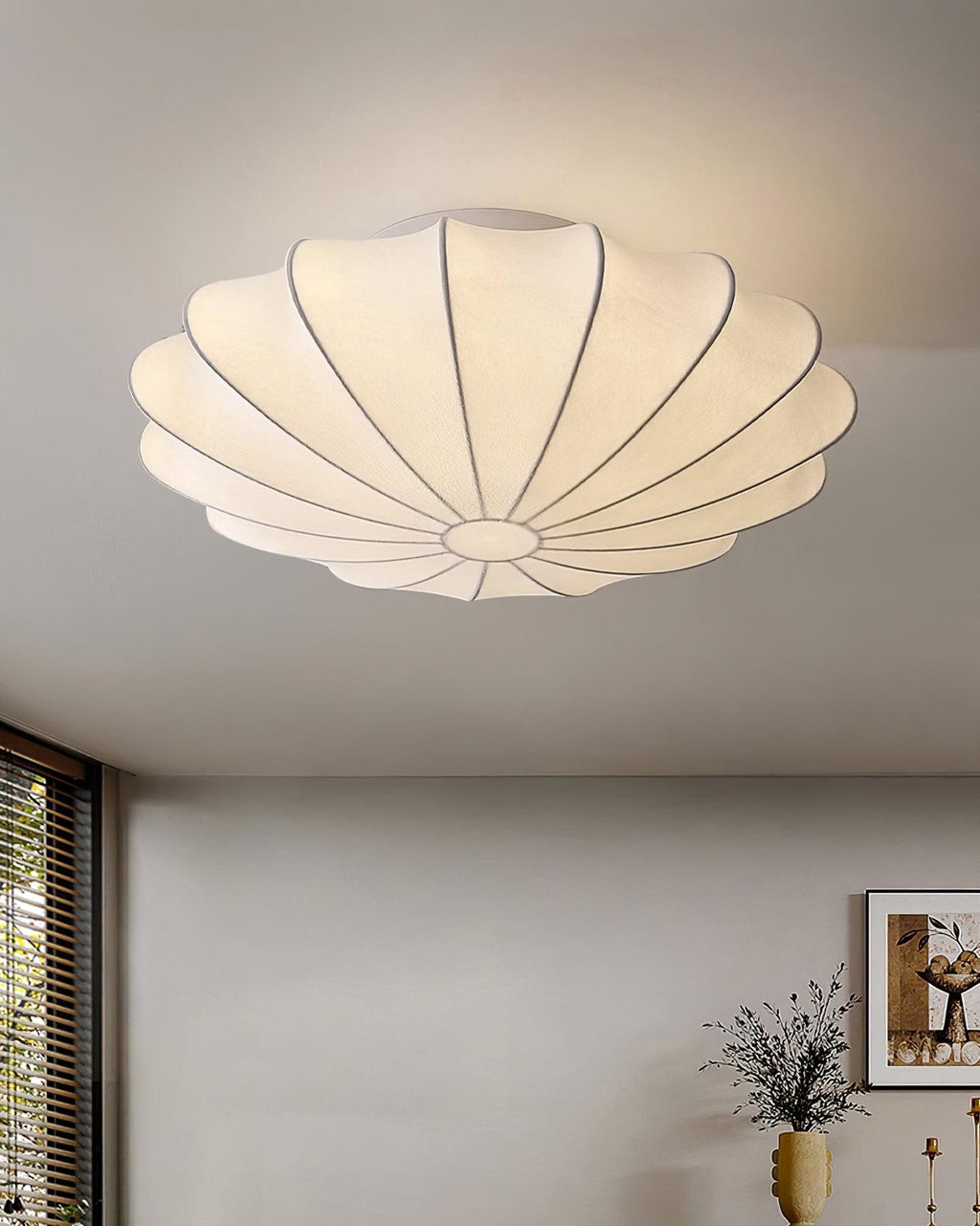Jelavine Silk Ceiling Light-Moonnatur
