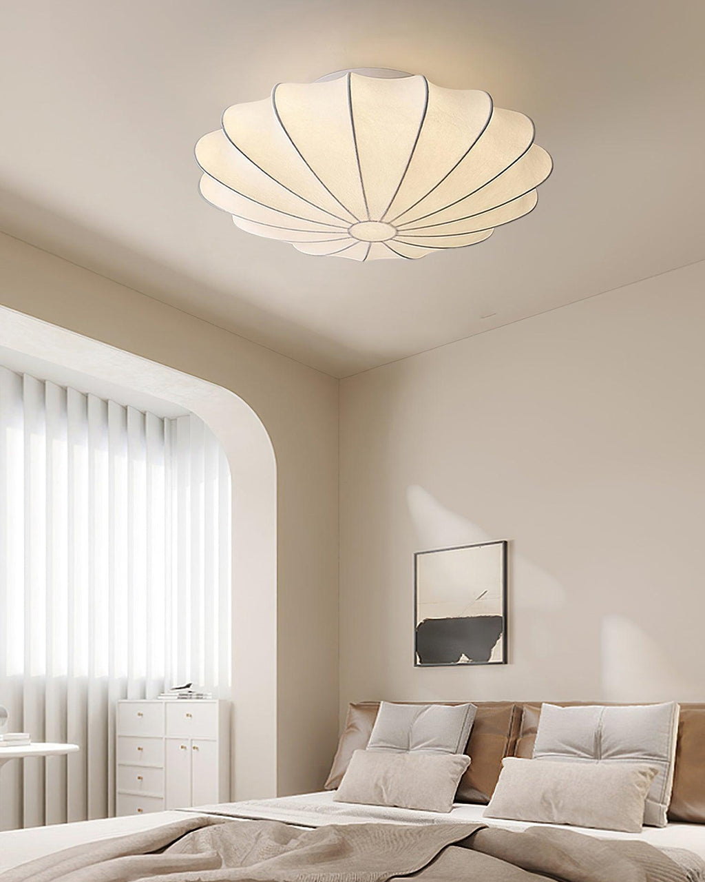 Jelavine Silk Ceiling Light-Moonnatur