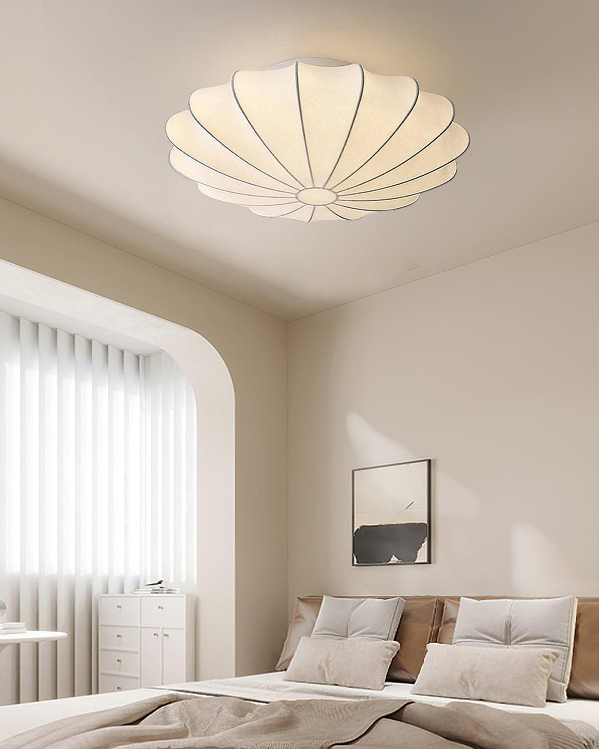 Jelavine Silk Ceiling Light-Moonnatur