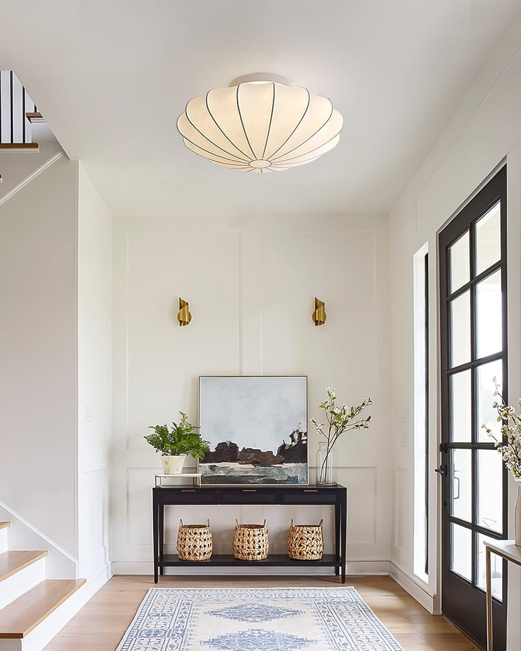 Jelavine Silk Ceiling Light-Moonnatur
