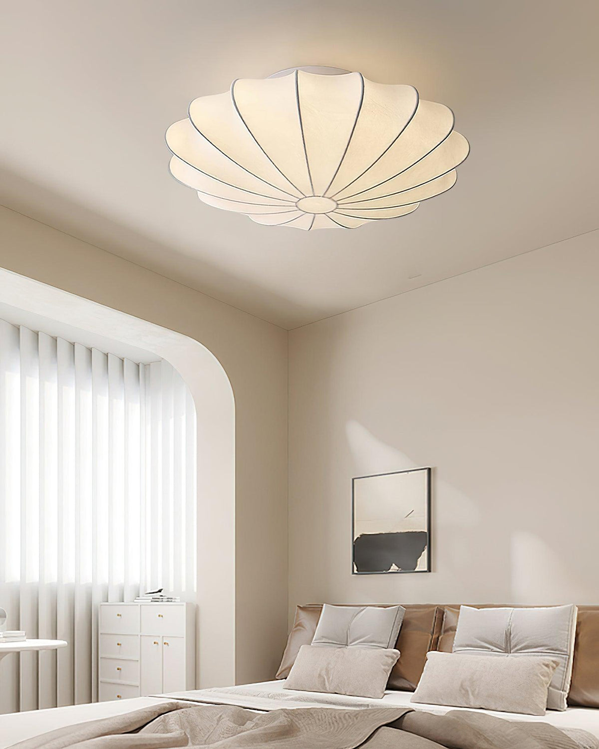 Jelavine Silk Ceiling Light-Moonnatur