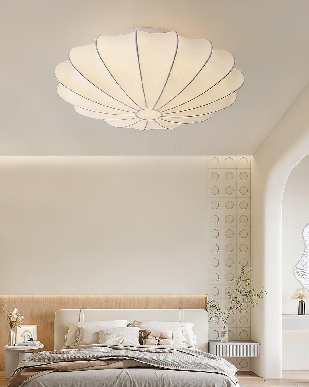 Jelavine Silk Ceiling Light-Moonnatur