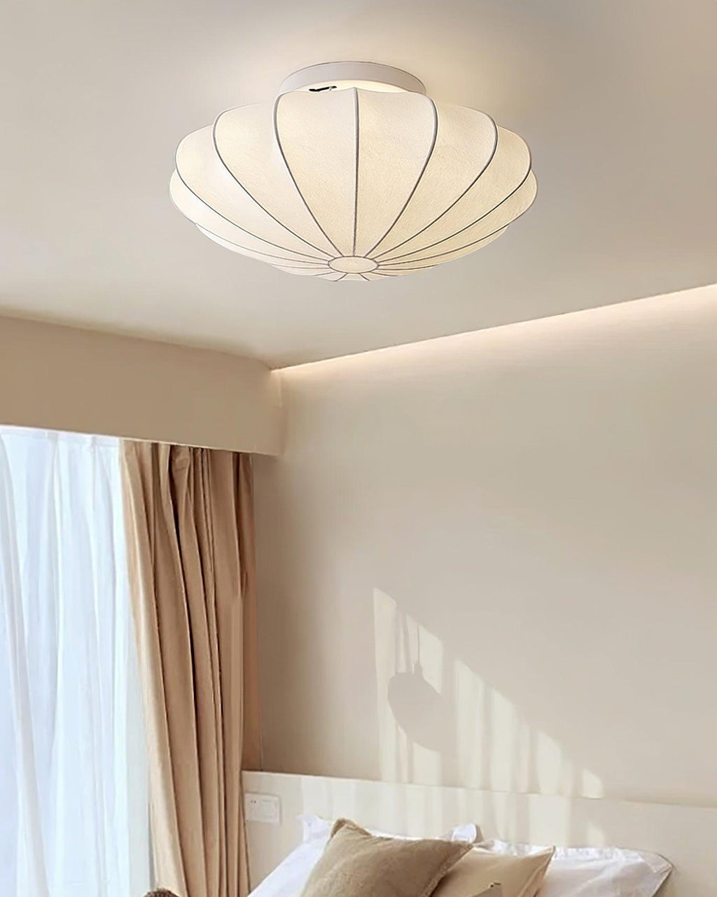 Jelavine Silk Ceiling Light-Moonnatur