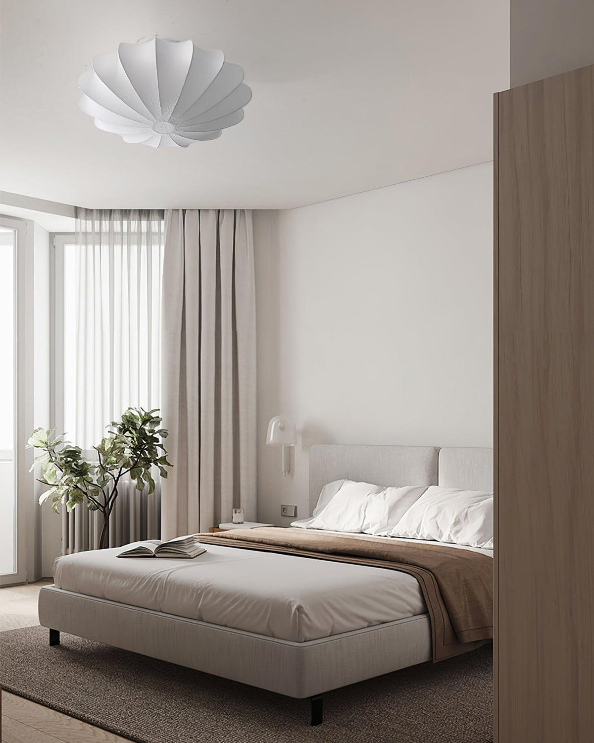 Jelavine Silk Ceiling Light-Moonnatur