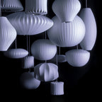 Rinelle Silk Pendant Lamp-Moonnatur