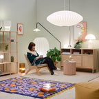 Rinelle Silk Pendant Lamp-Moonnatur