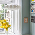 Cedrlyn Faux Silk Pendant Light-Moonnatur