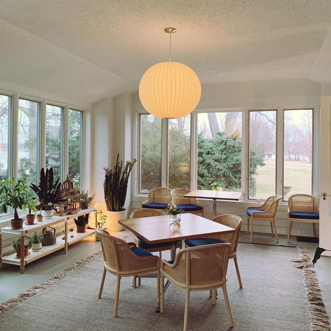Rinelle Silk Pendant Lamp-Moonnatur