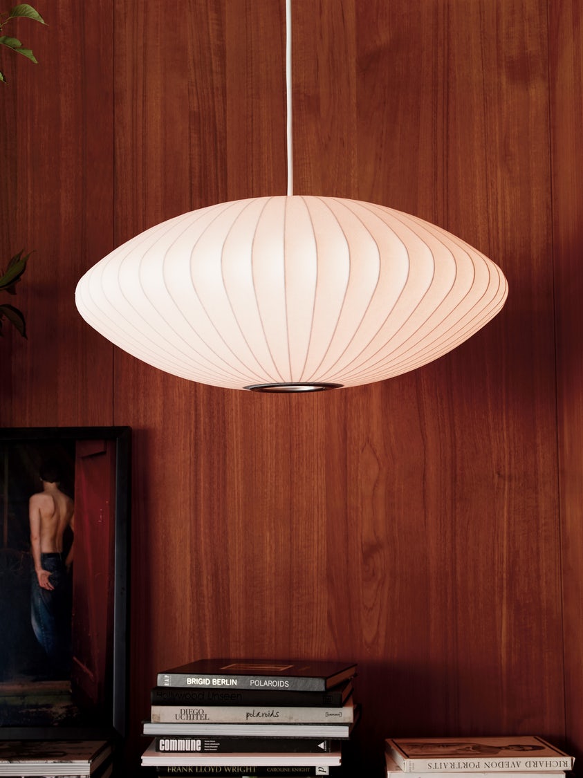 Cedrlyn Faux Silk Pendant Light-Moonnatur