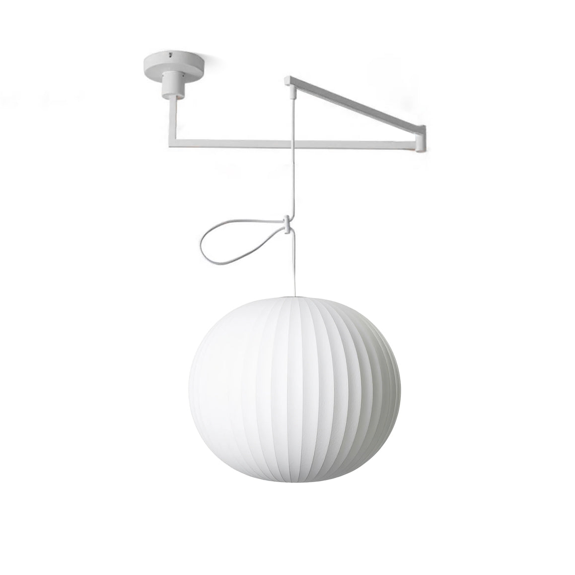 Rinelle Silk Pendant Lamp-Moonnatur