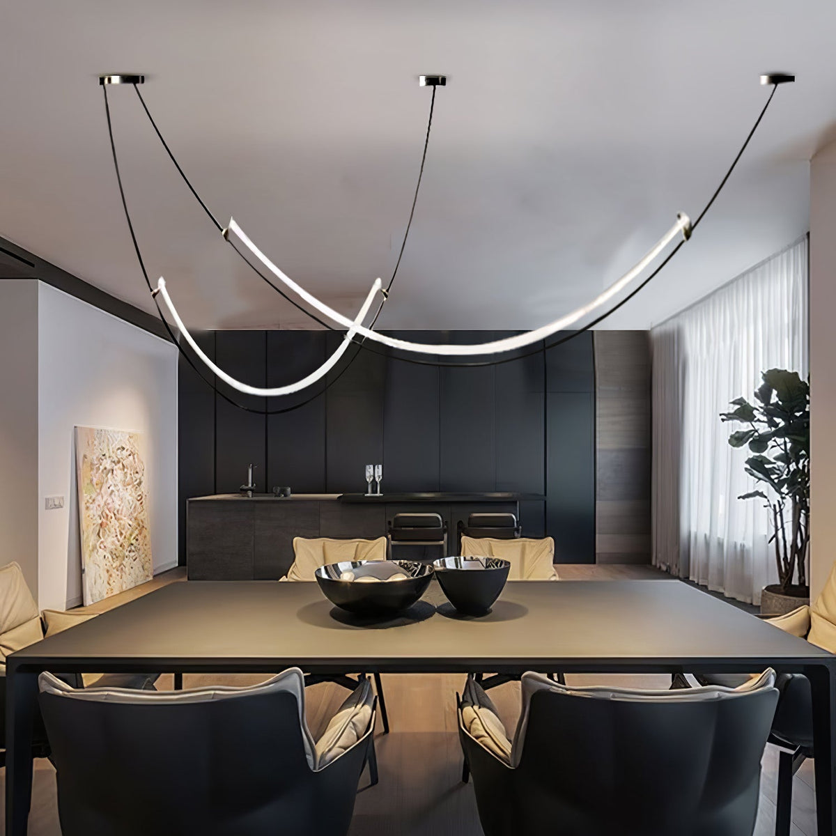 Islenis Acrylic Pendant Light-Moonnatur