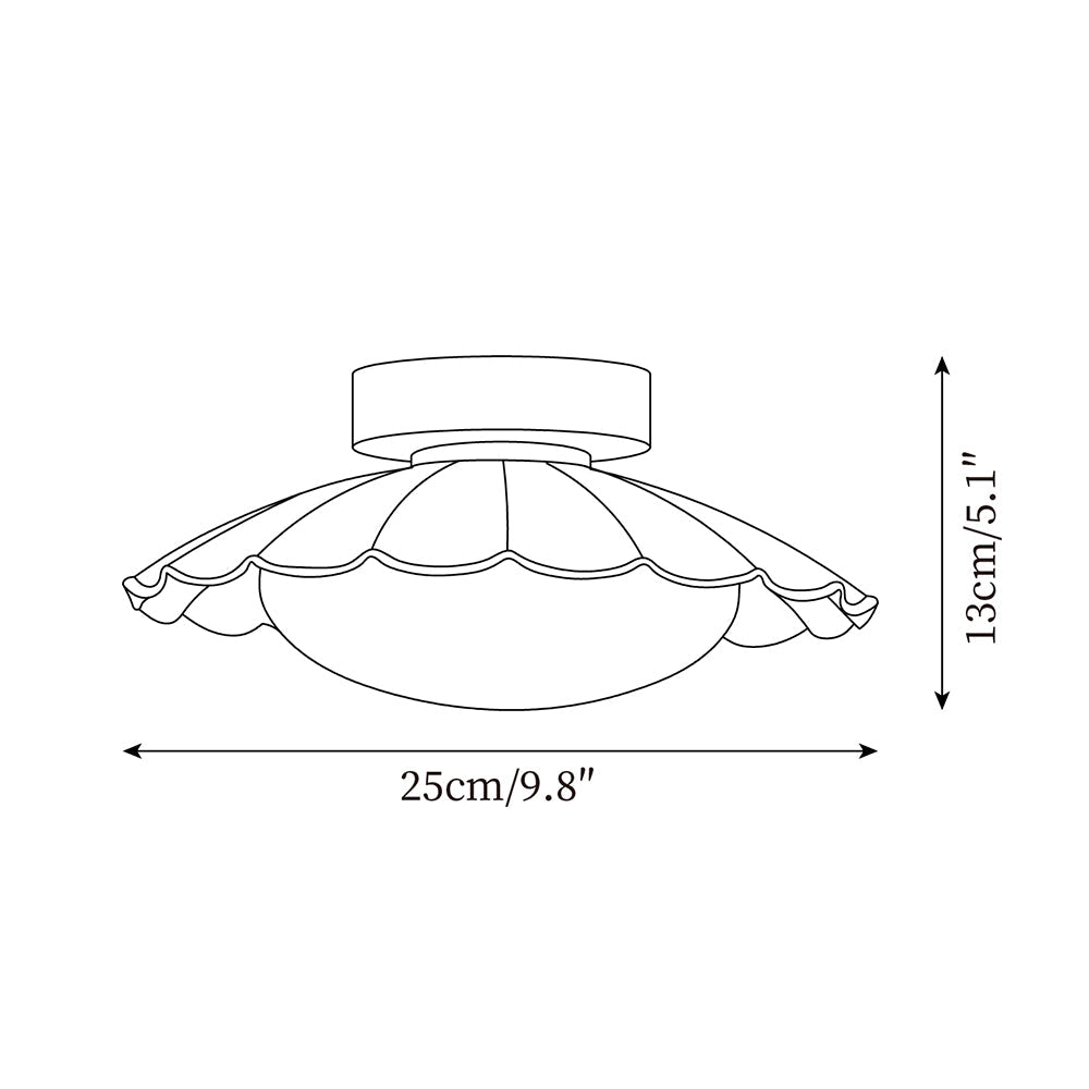Ravensdale PE Ceiling Light-Moonnatur