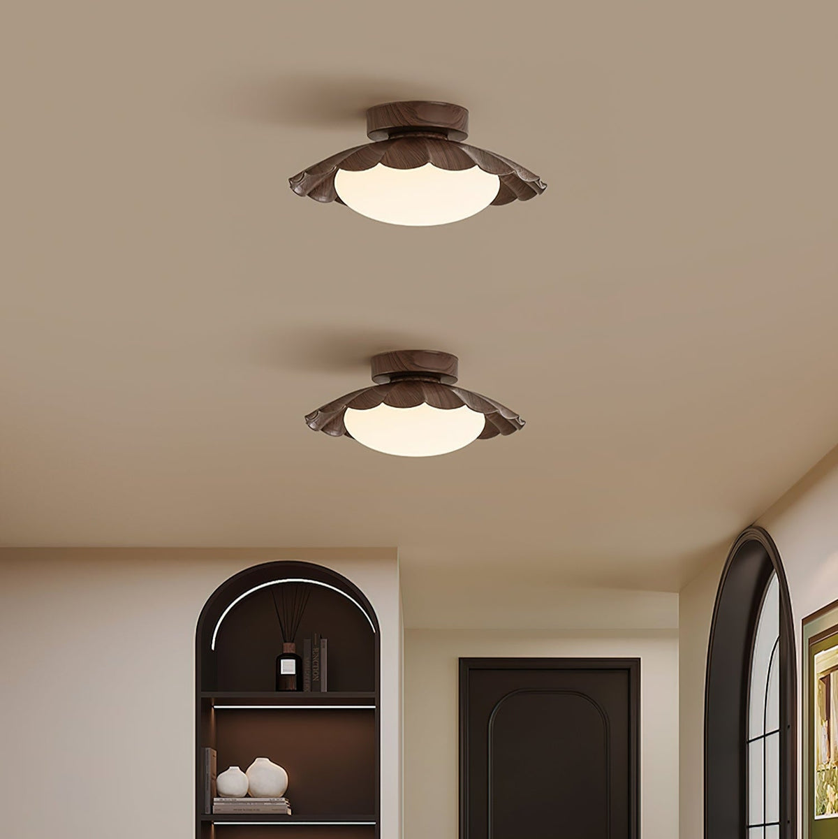 Ravensdale PE Ceiling Light-Moonnatur