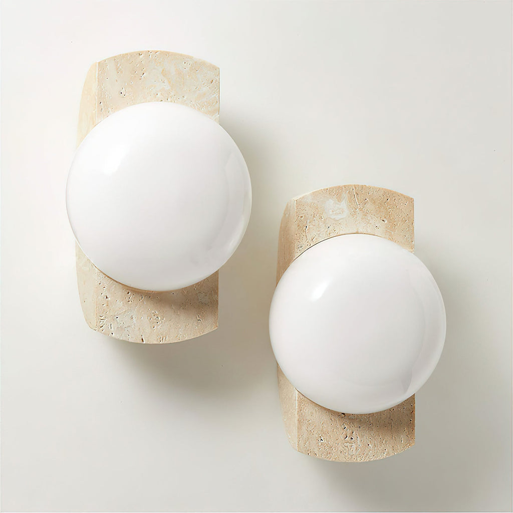 Castereth Glass Wall Light-Moonnatur