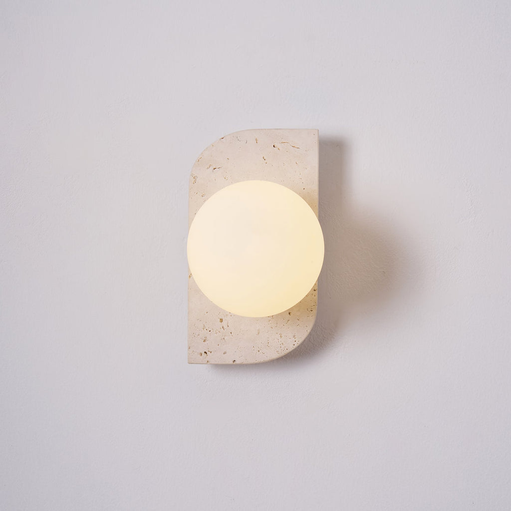 Marvenenna Travertine Wall Light-Moonnatur