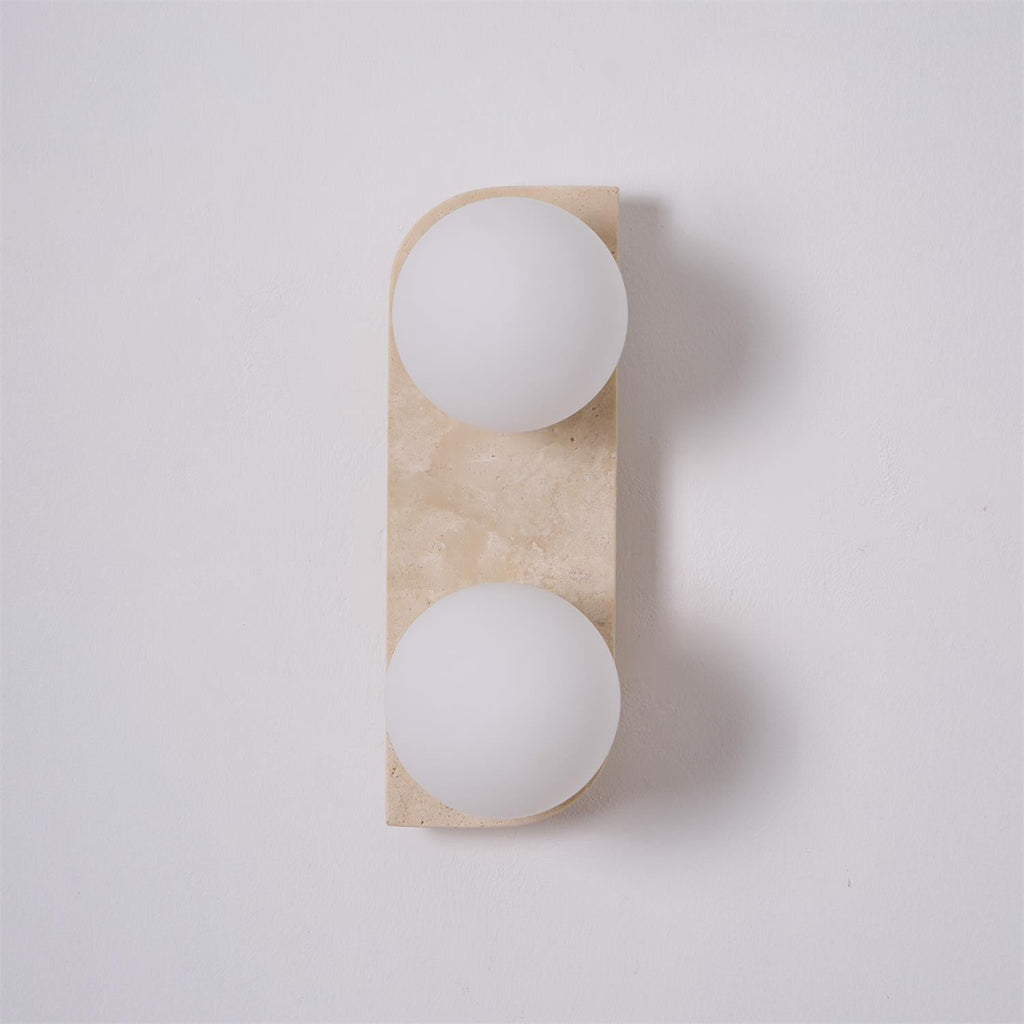 Marvenenna Travertine Wall Light-Moonnatur