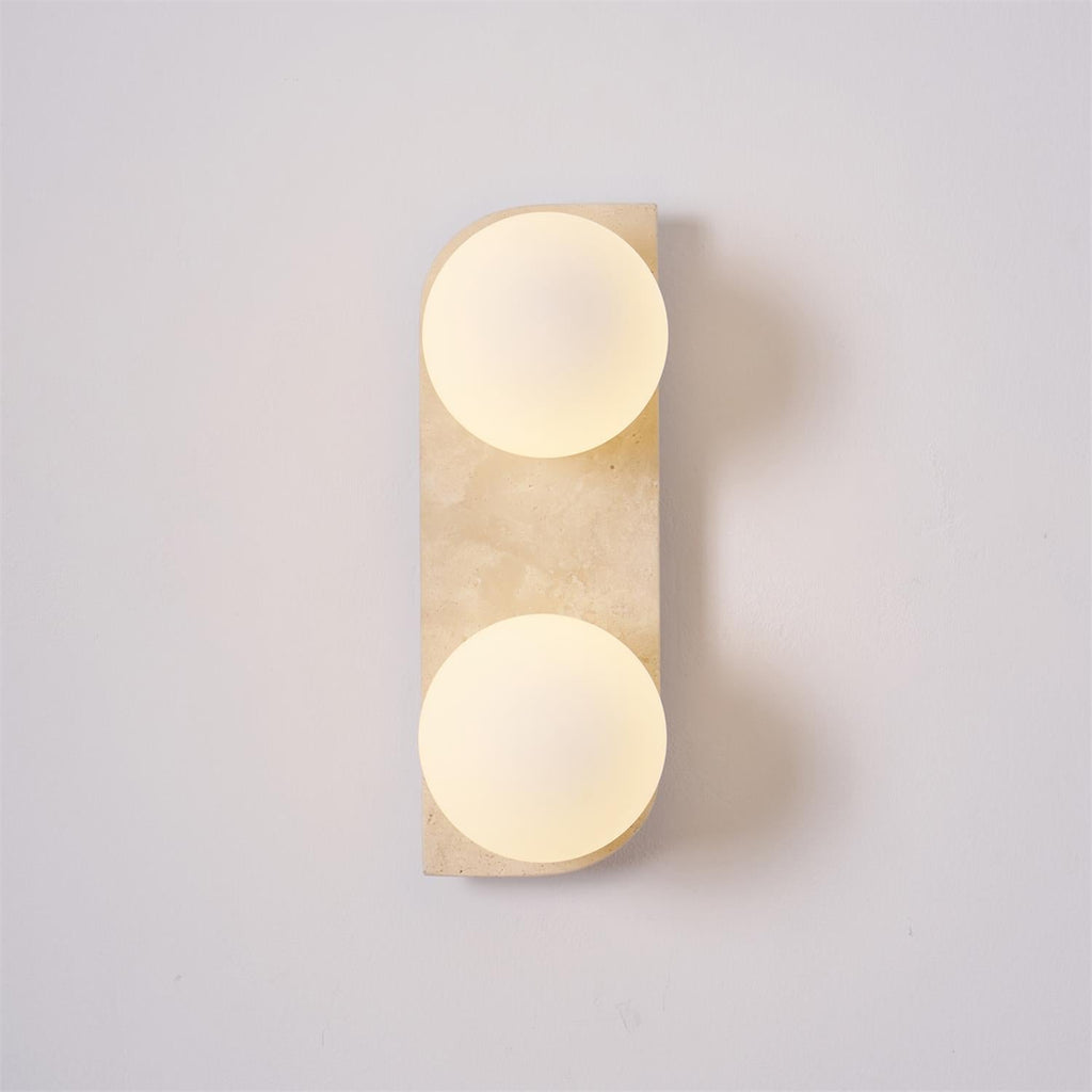 Marvenenna Travertine Wall Light-Moonnatur