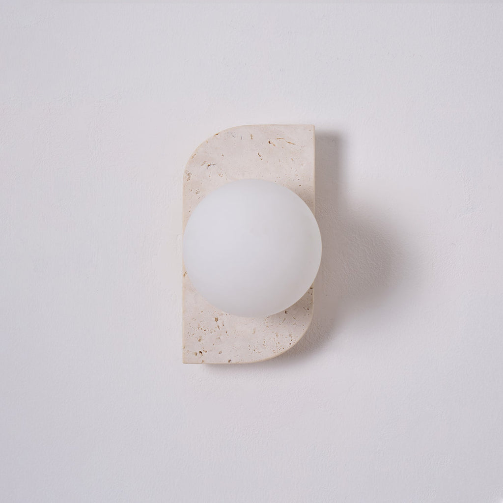 Marvenenna Travertine Wall Light-Moonnatur