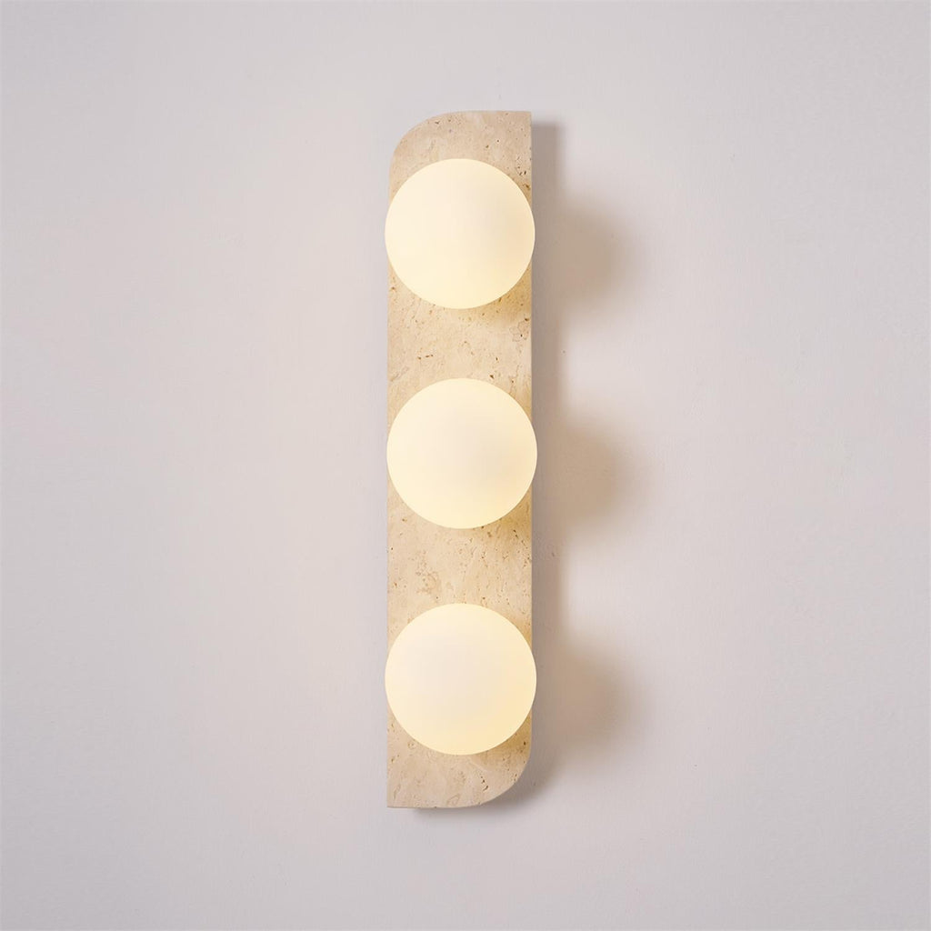 Marvenenna Travertine Wall Light-Moonnatur