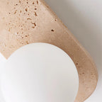 Marvenenna Travertine Wall Light-Moonnatur