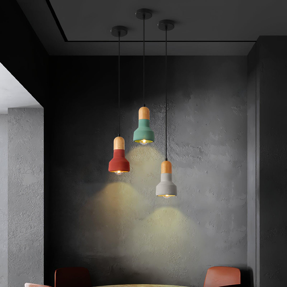 Cavenlark Cement Pendant Light-Moonnatur