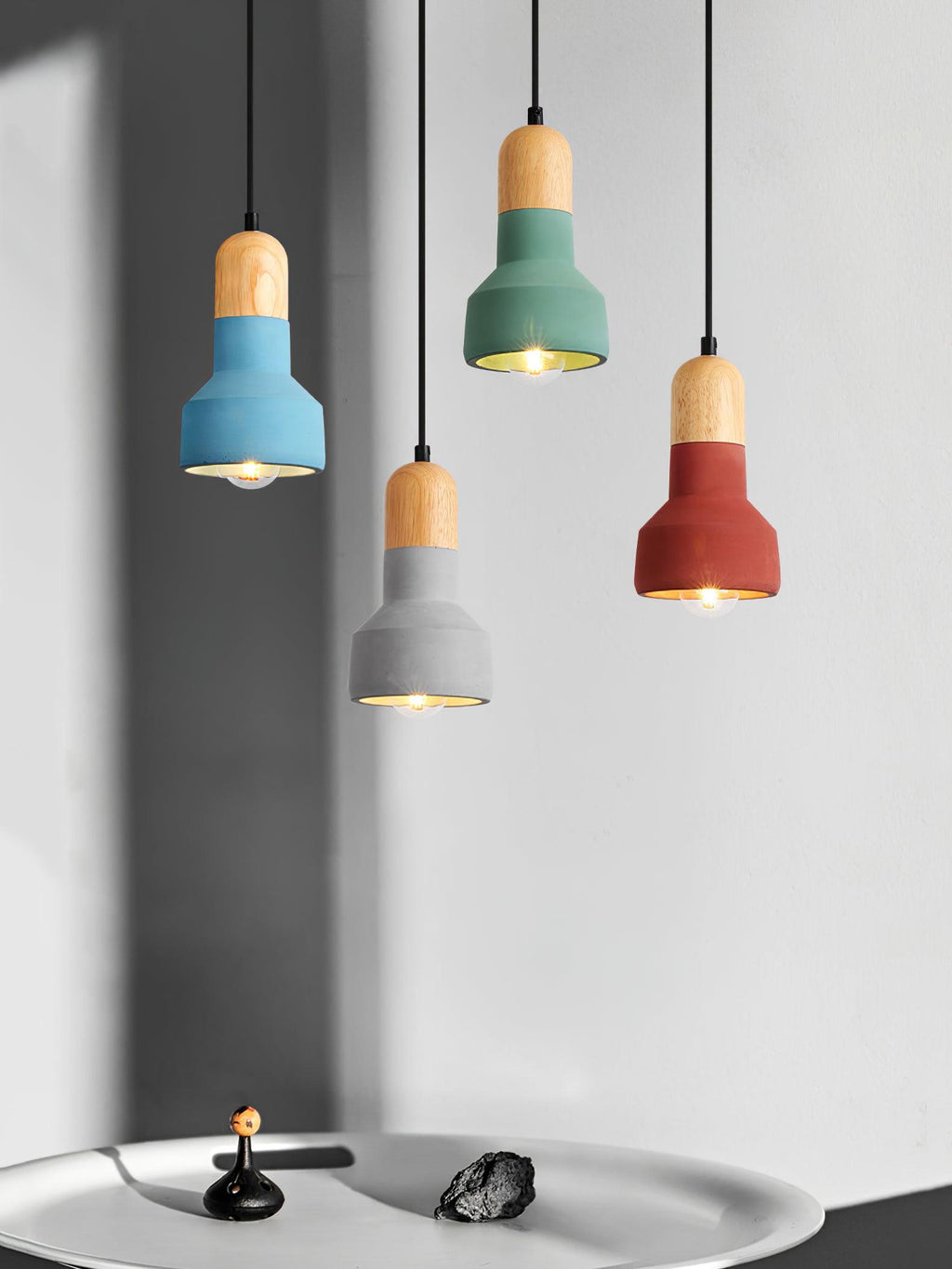 Cavenlark Cement Pendant Light-Moonnatur