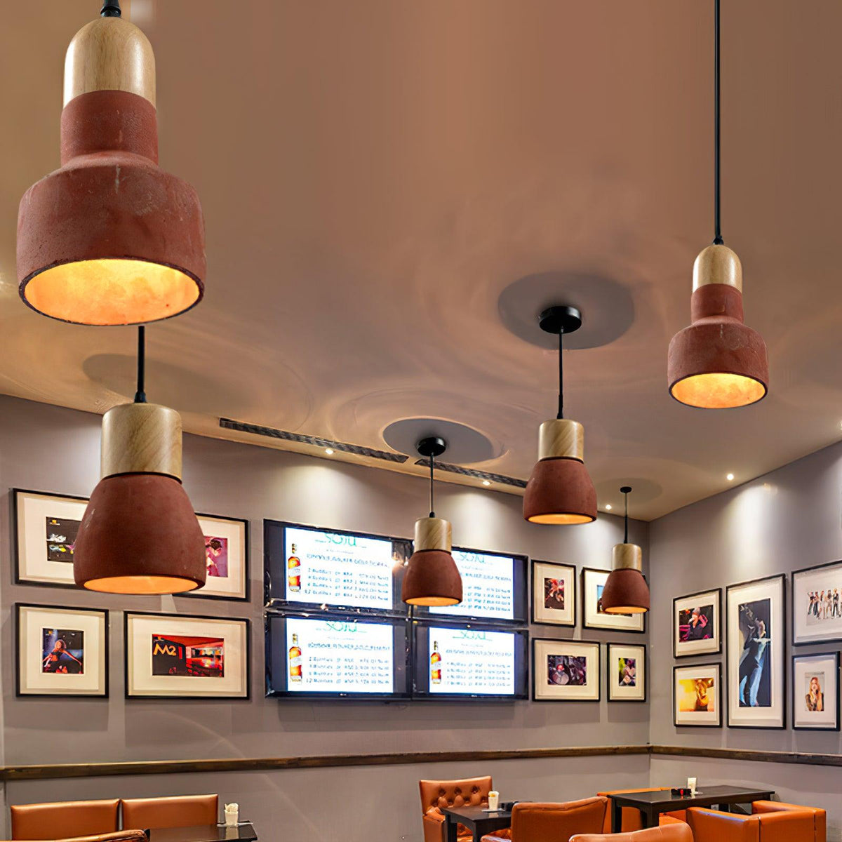 Cavenlark Cement Pendant Light-Moonnatur