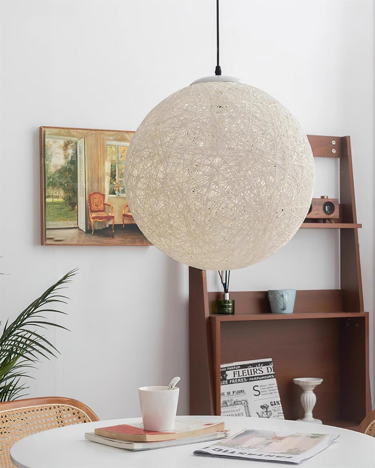 Loweneth Rattan Pendant Light-Moonnatur