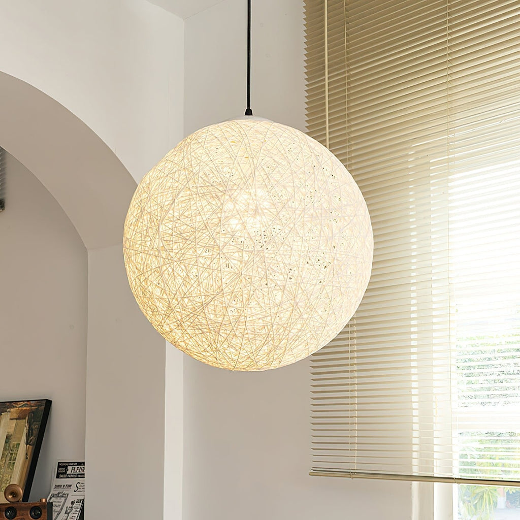 Loweneth Rattan Pendant Light-Moonnatur