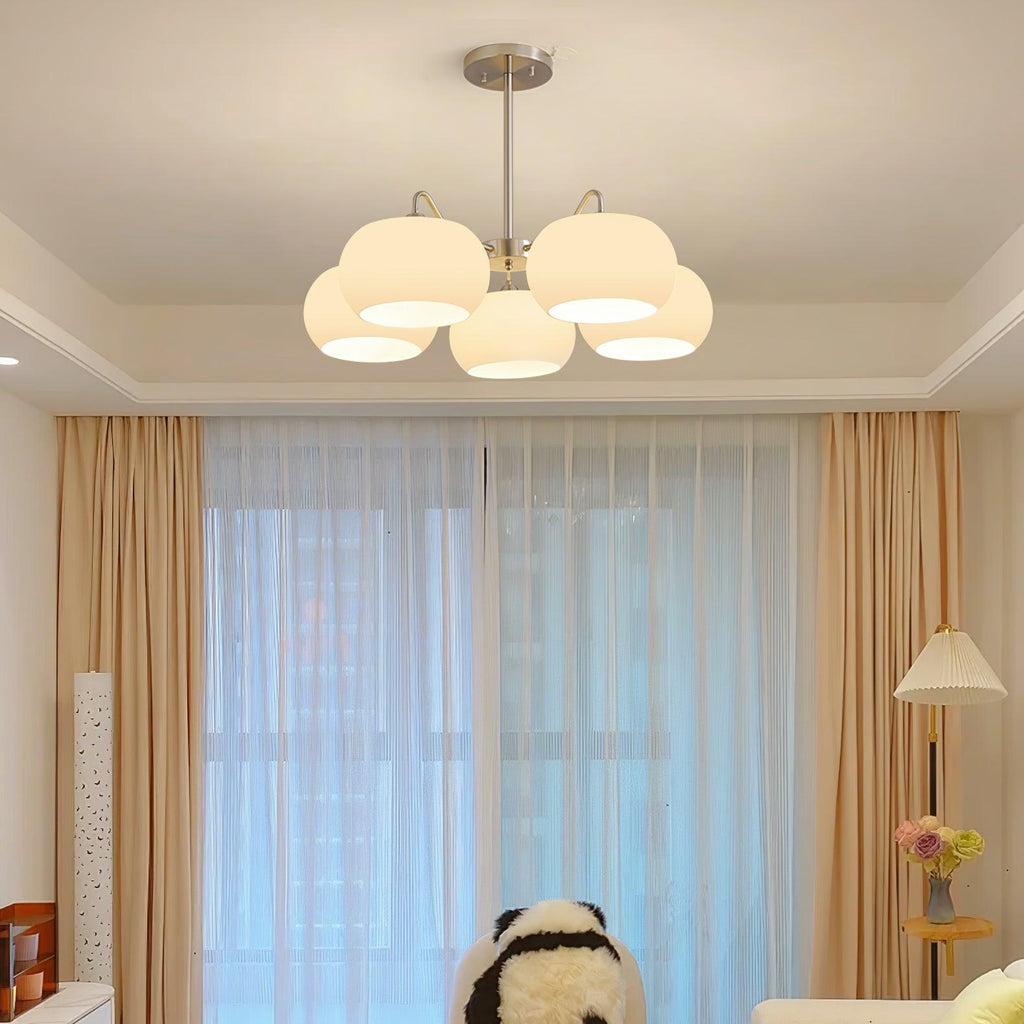 Perenune Glass Chandelier-Moonnatur
