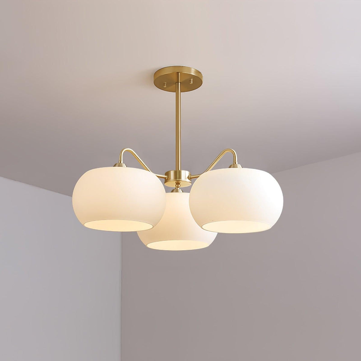 Perenune Glass Chandelier-Moonnatur