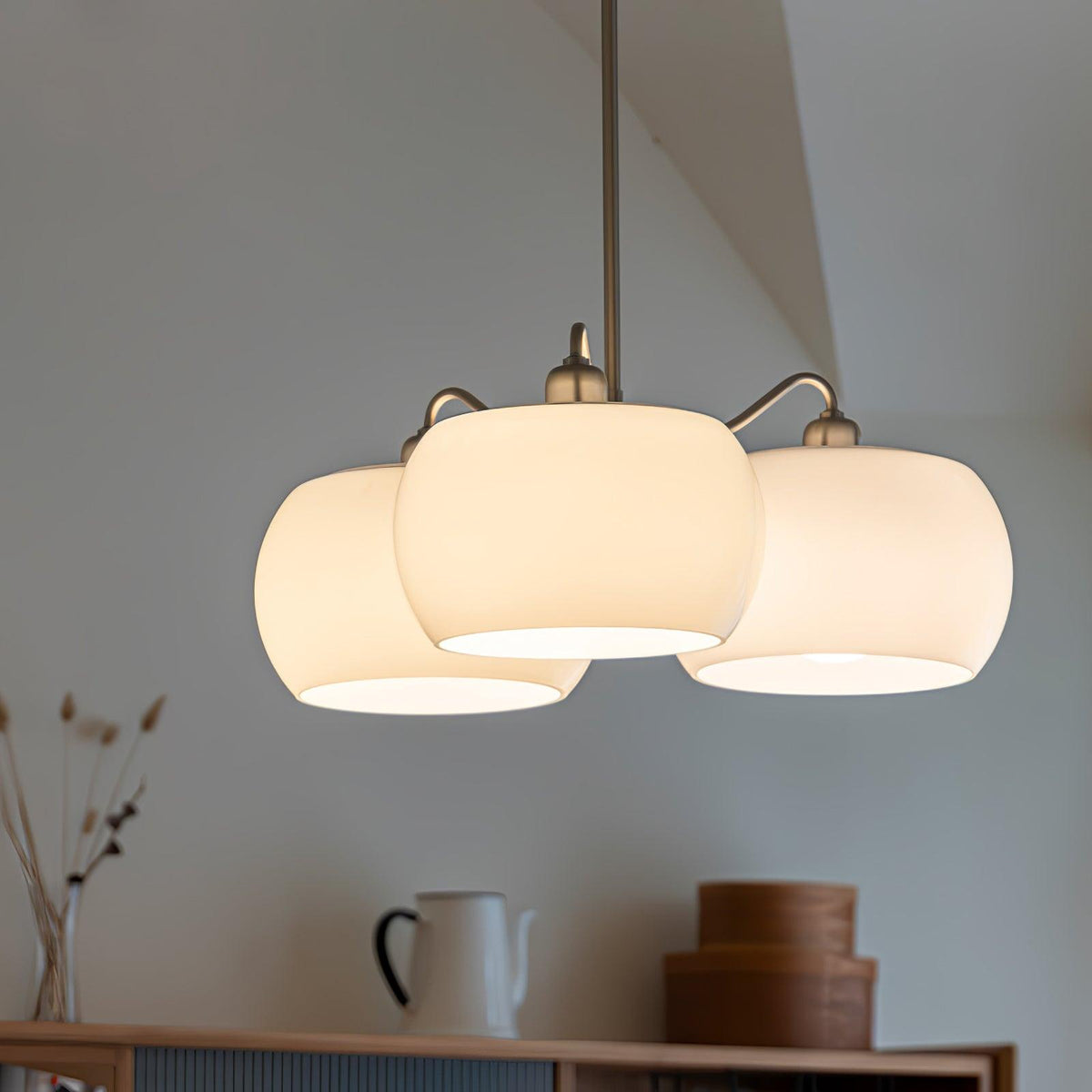 Perenune Glass Chandelier-Moonnatur
