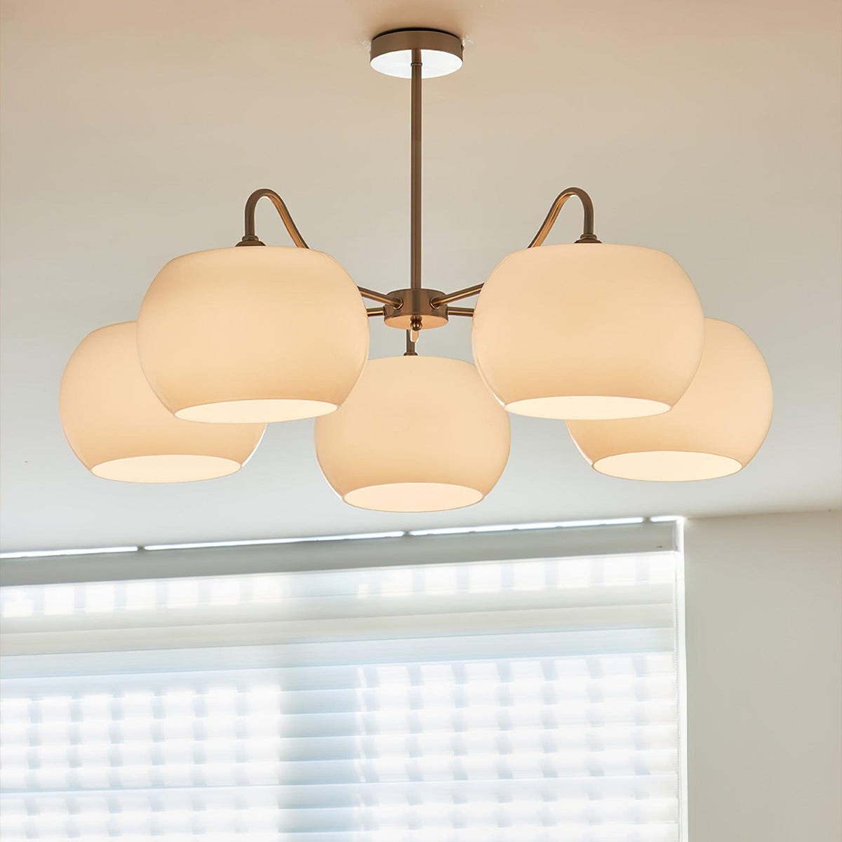 Perenune Glass Chandelier-Moonnatur