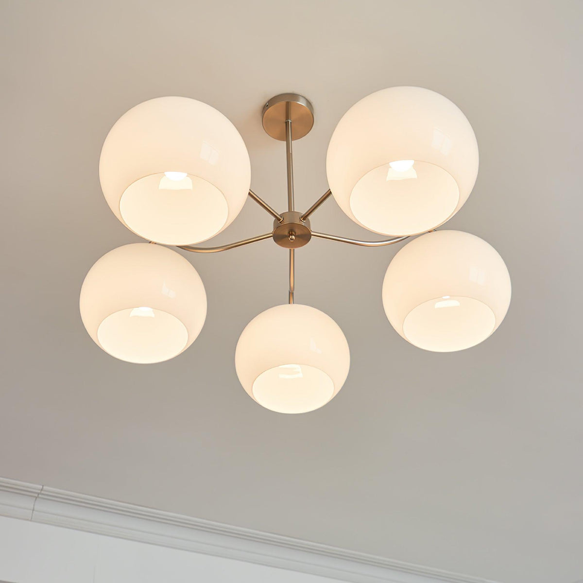 Perenune Glass Chandelier-Moonnatur