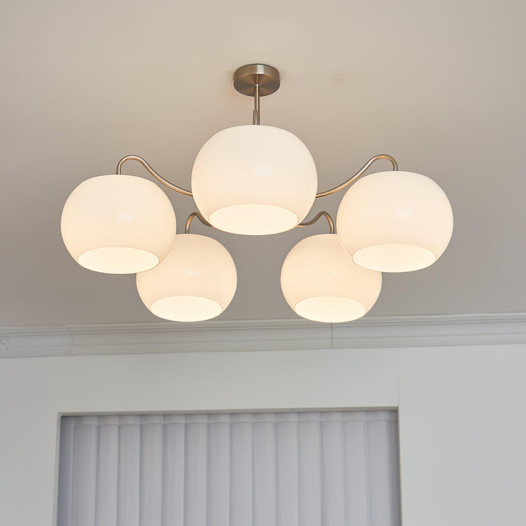 Perenune Glass Chandelier-Moonnatur