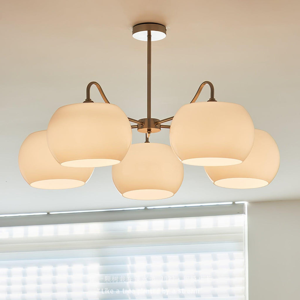 Perenune Glass Chandelier-Moonnatur