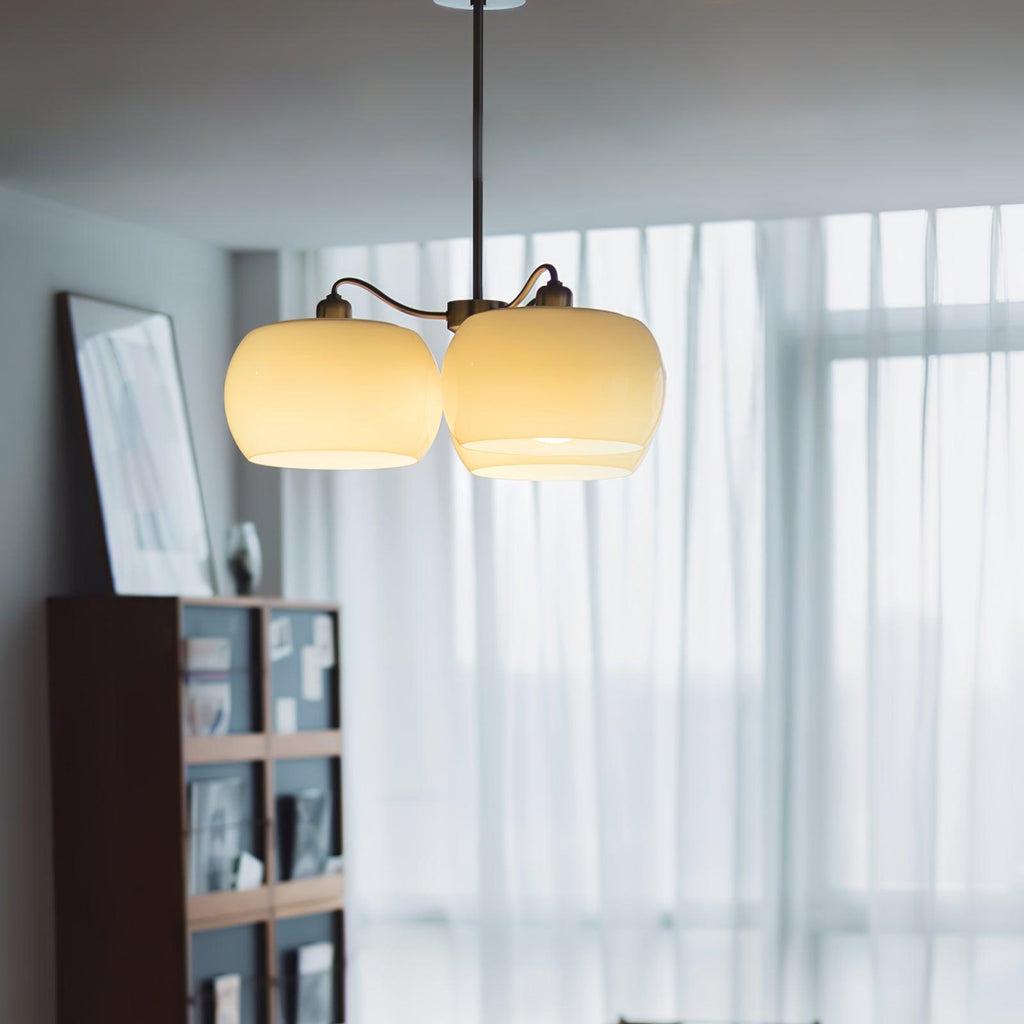 Perenune Glass Chandelier-Moonnatur