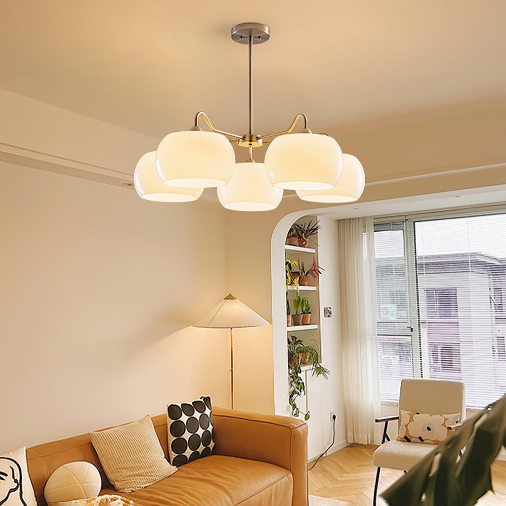 Perenune Glass Chandelier-Moonnatur