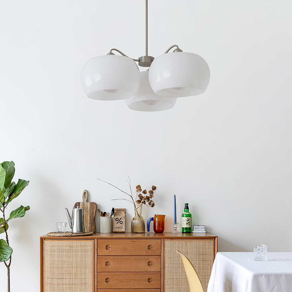 Perenune Glass Chandelier-Moonnatur