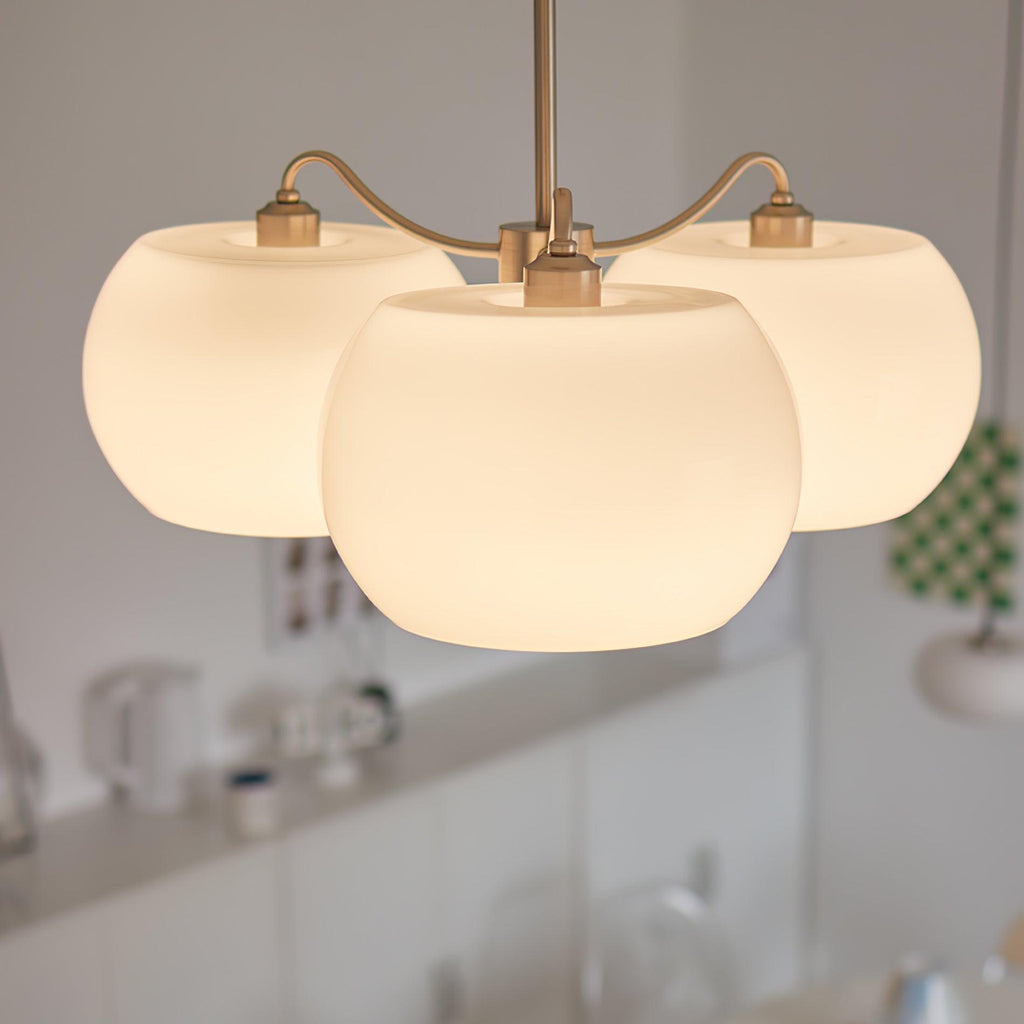 Perenune Glass Chandelier-Moonnatur